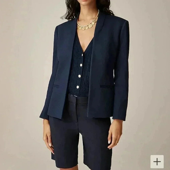 J. Crew Going out Blazer Navy Color Size 2 - Picture 1 of 11